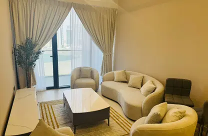 Apartment - 1 Bedroom - 2 Bathrooms for rent in Amal Tower - Dubai Sports City - Dubai