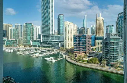 Apartment - 3 Bedrooms - 3 Bathrooms for rent in Marina Wharf 2 - Marina Wharf - Dubai Marina - Dubai