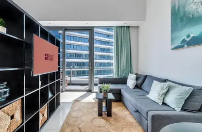 Apartment - Studio - 1 Bathroom for rent in Silverene Tower B - Silverene - Dubai Marina - Dubai