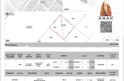Land - Studio for sale in Al Mowaihat 3 - Al Mowaihat - Ajman
