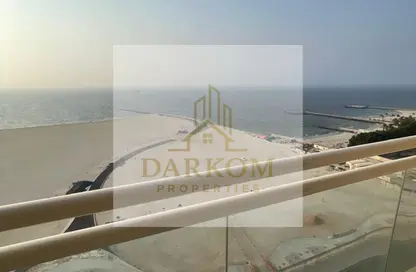 Apartment - 3 Bedrooms - 2 Bathrooms for rent in Corniche Tower - Ajman Corniche Road - Ajman